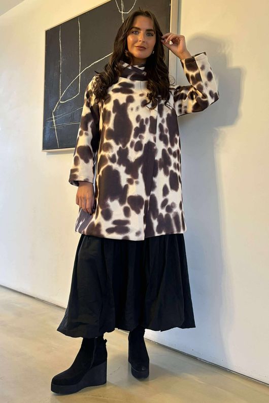 Cori Longline Jacket Inky Naturals /6=